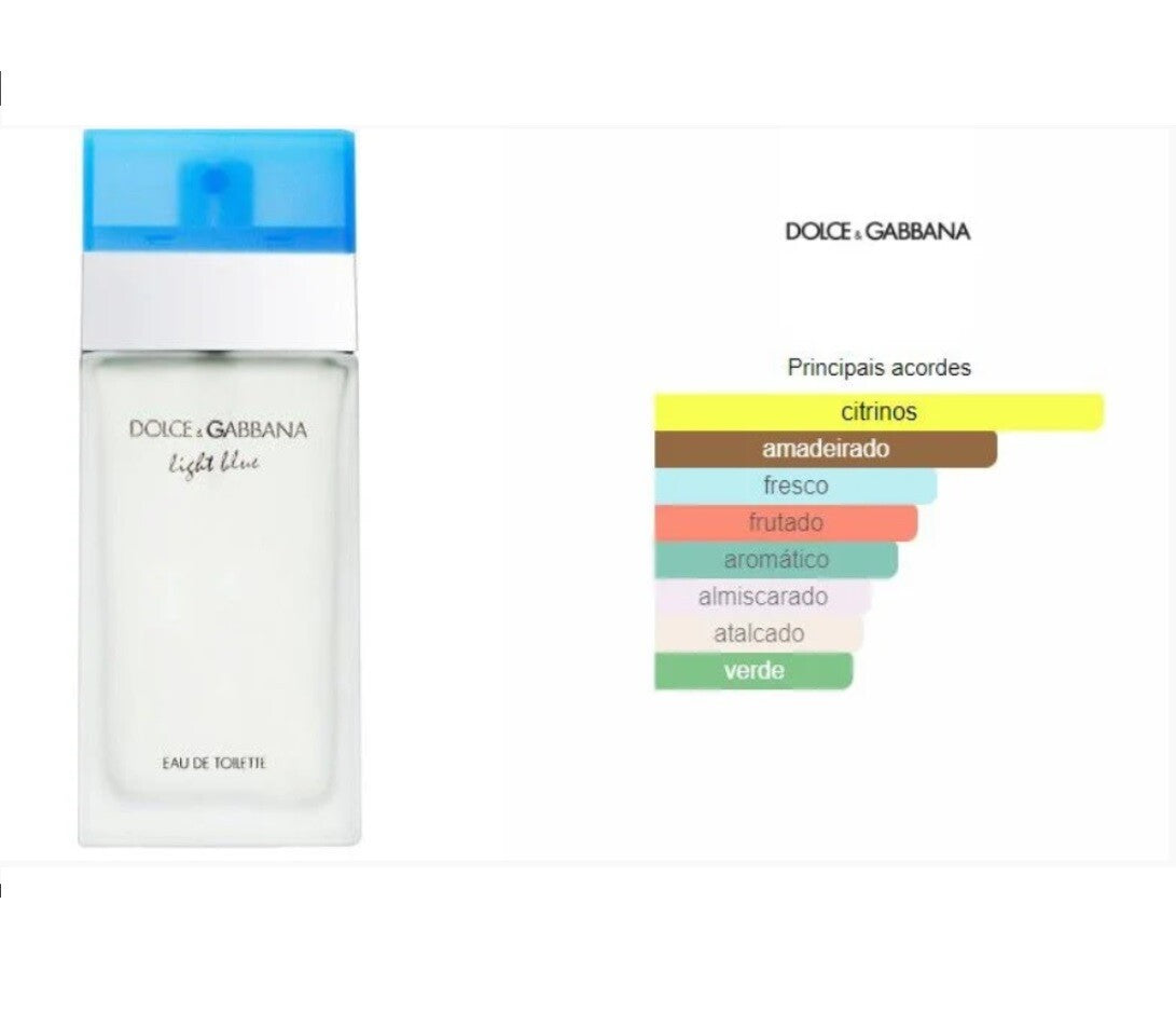 Dolce Gabbana Light Blue Woman 100ml Original Selo Adipec (D&amp;G_WOMAN_100ml)