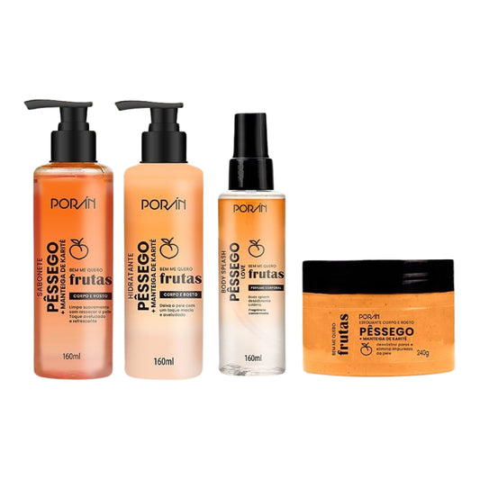 Kit Completo com Body Splash Bem me Quero Pêssego Porán (24472)