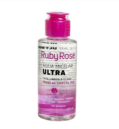 Água Micelar Ultra Sem Enxágue 120ml Ruby Rose (HB300)