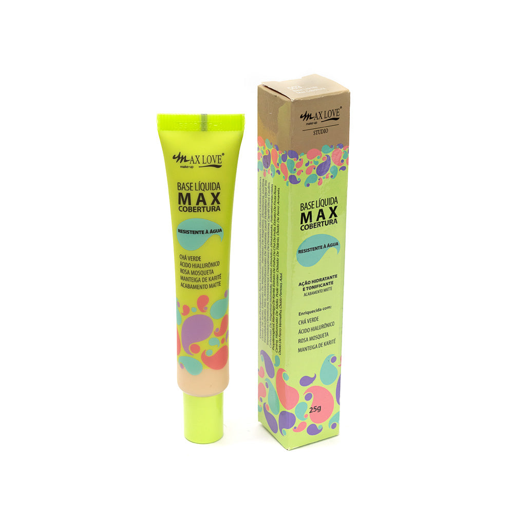 Base Liquida Max Cobertura Cor 500 a 505 Max Love 30g (ML500505-BAS)